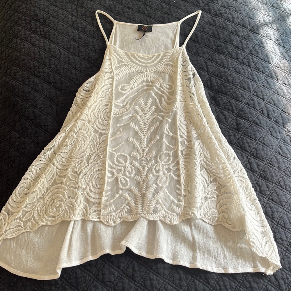 White Lace Tank